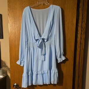 Elegant Light Blue Women's Sleepwear